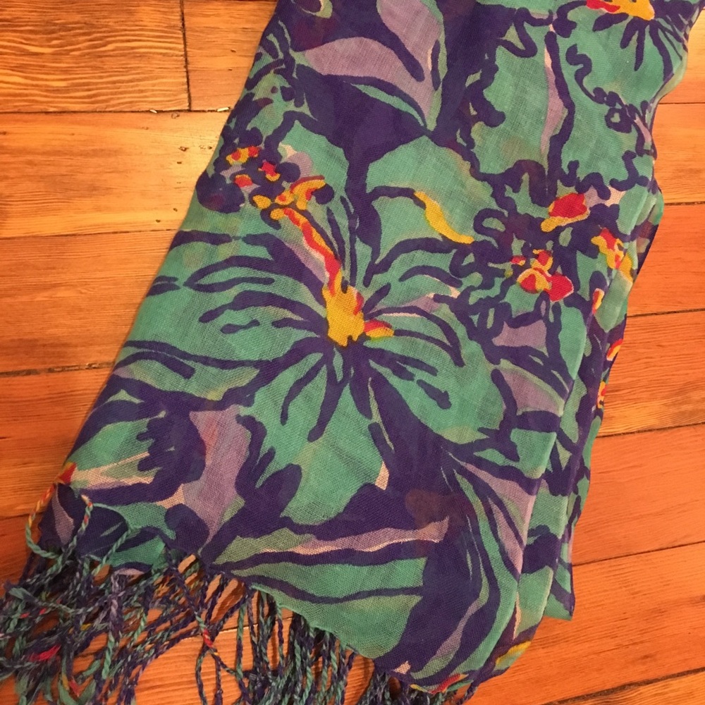 Lilly Pulitzer Silk/Cashmere scarf