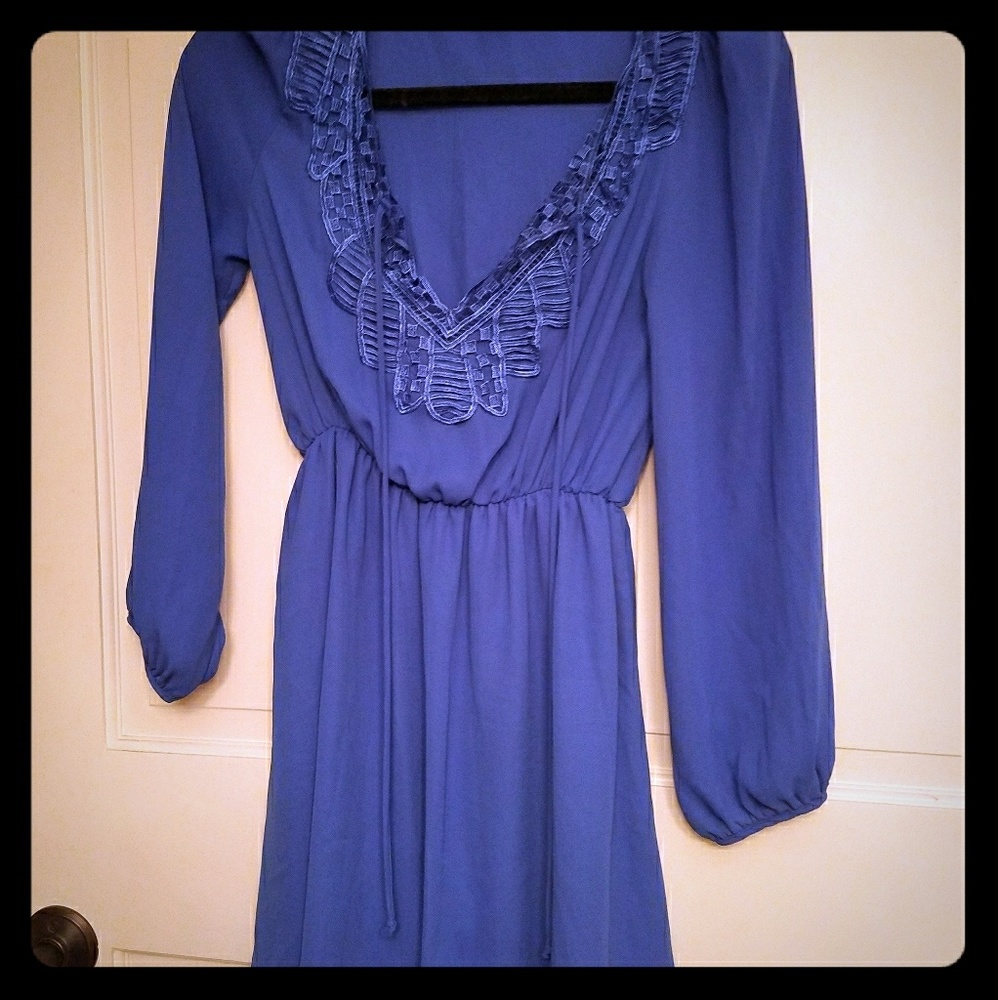 Royal blue pinkblush maternity top