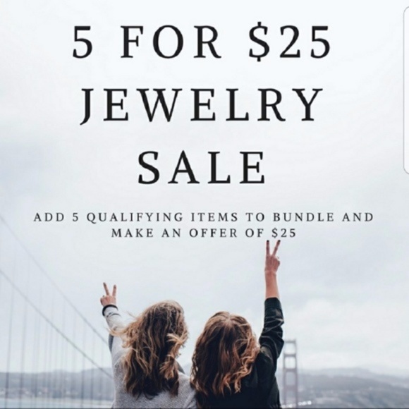 5 for $25 Double Sided Crystal Wing Earrings - Picture 3 of 4