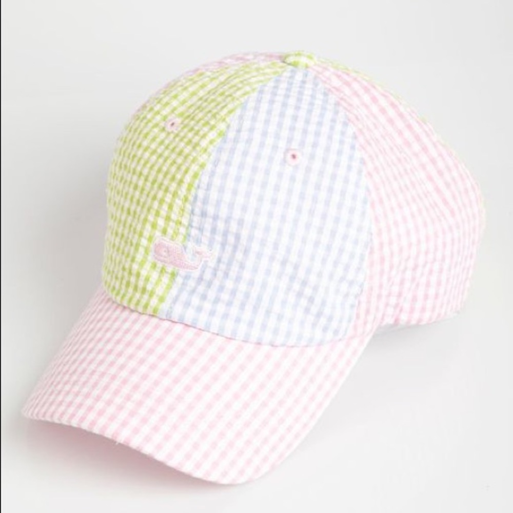 VV Pastel Gingham Hat Rare! 