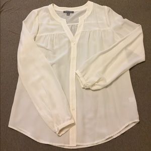 Silk blouse in cream