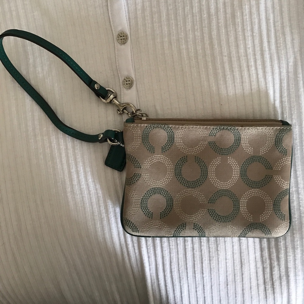 Coach mini wristlet