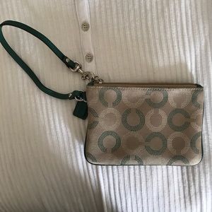 Coach mini wristlet