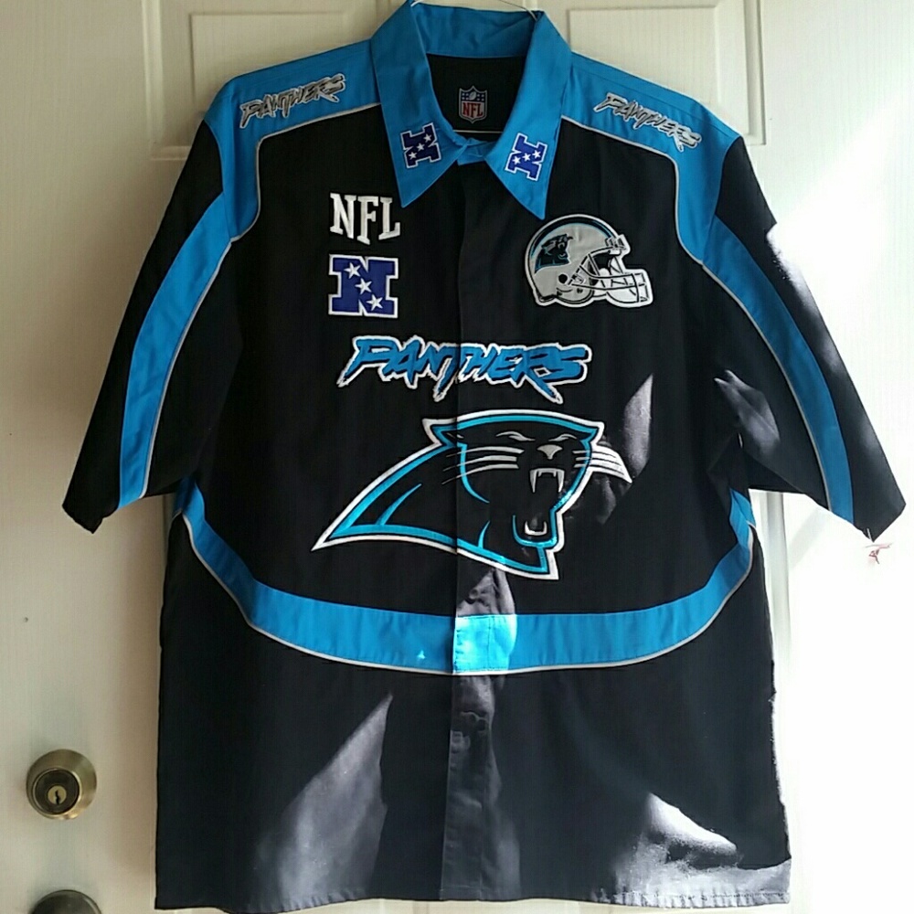 NFL Carolina Panthers NASCAR pit style jersey