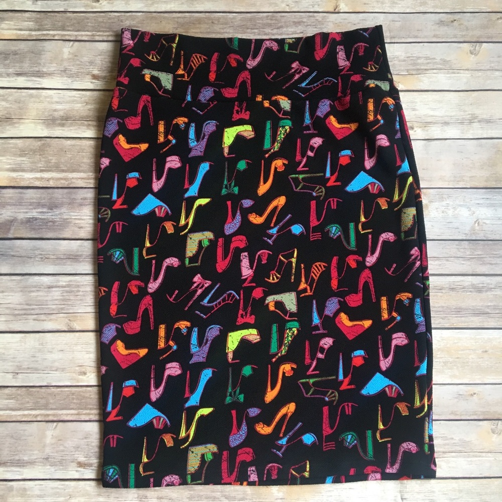 Lularoe Cassie shoe queen pencil skirt