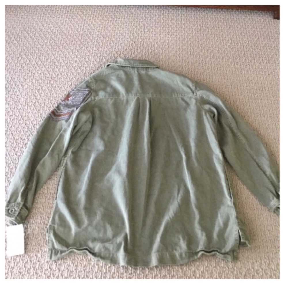 Free People Embellished Military Shirt Jacket. NWT - Picture 8 of 8