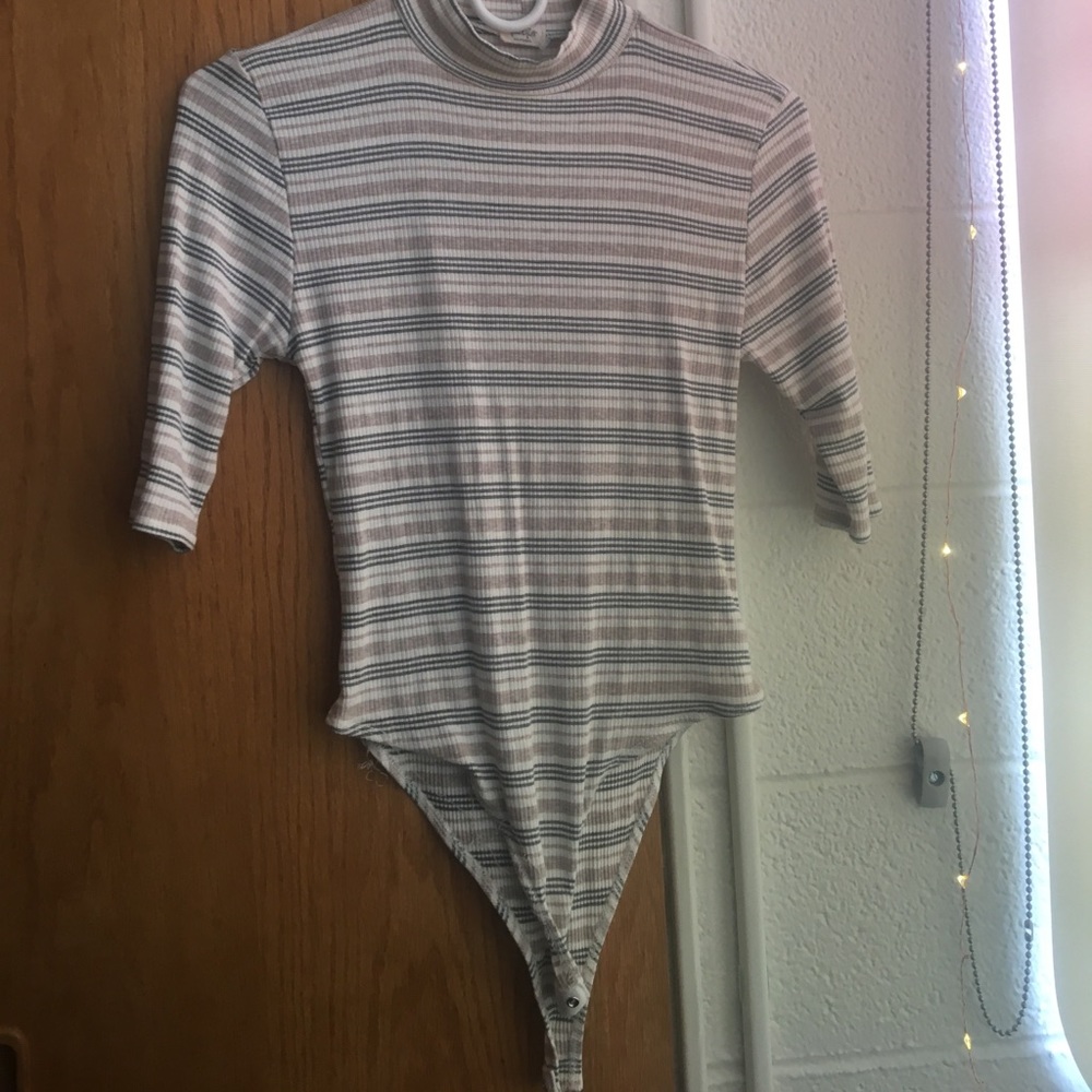 Brandy Melville striped bodysuit