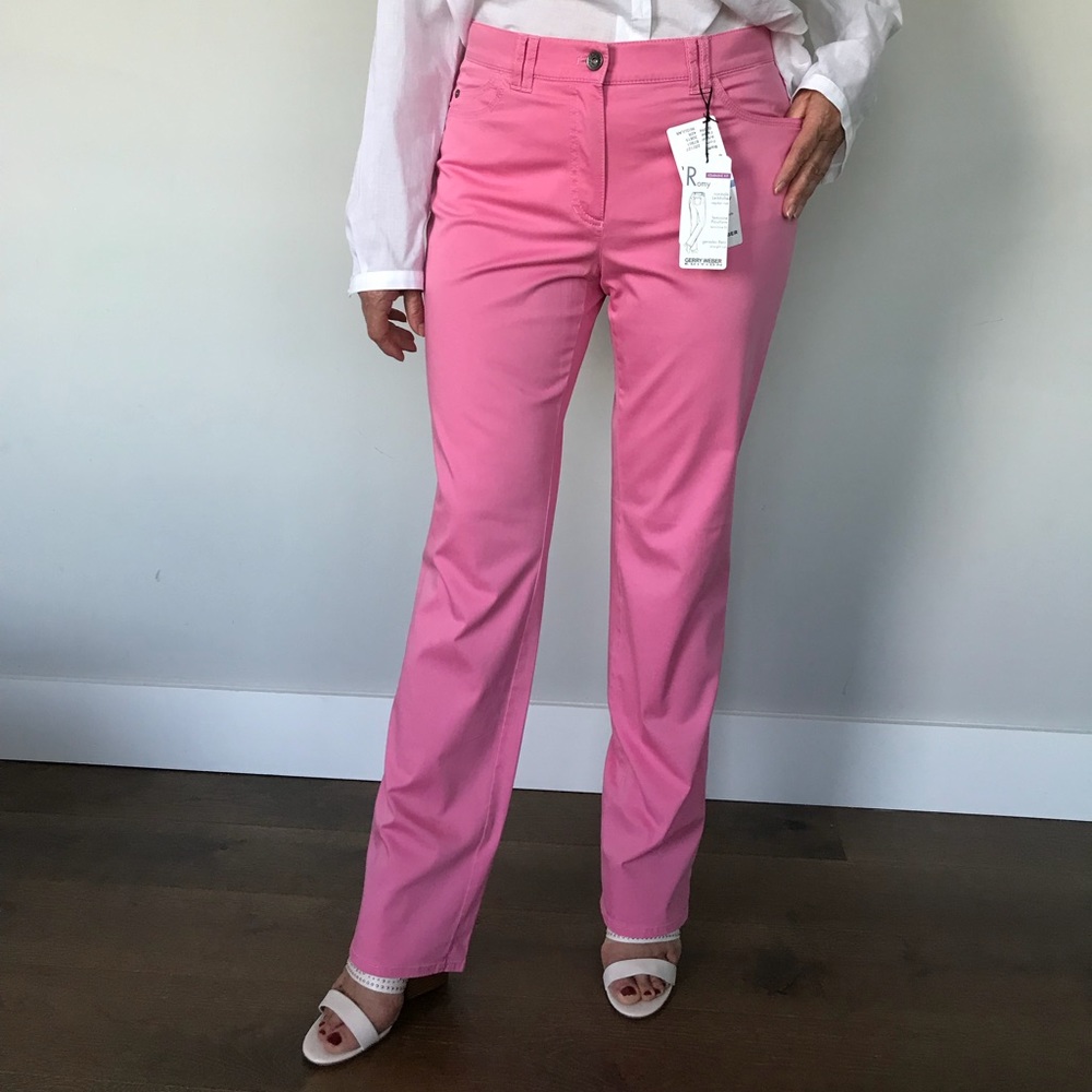 Light Pink Straight-Leg Jeans