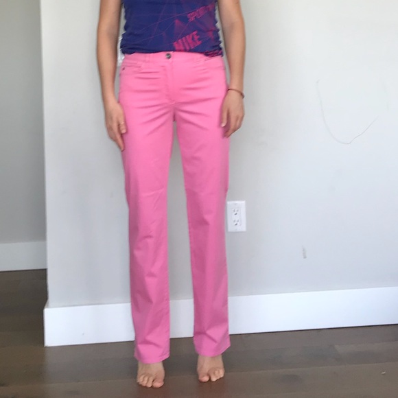 Light Pink Straight-Leg Jeans - Picture 5 of 6
