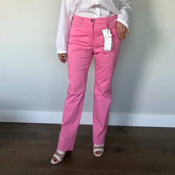 Light Pink Straight-Leg Jeans - Picture 2 of 6
