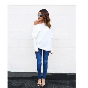 Off the shoulder sweater. Size: small