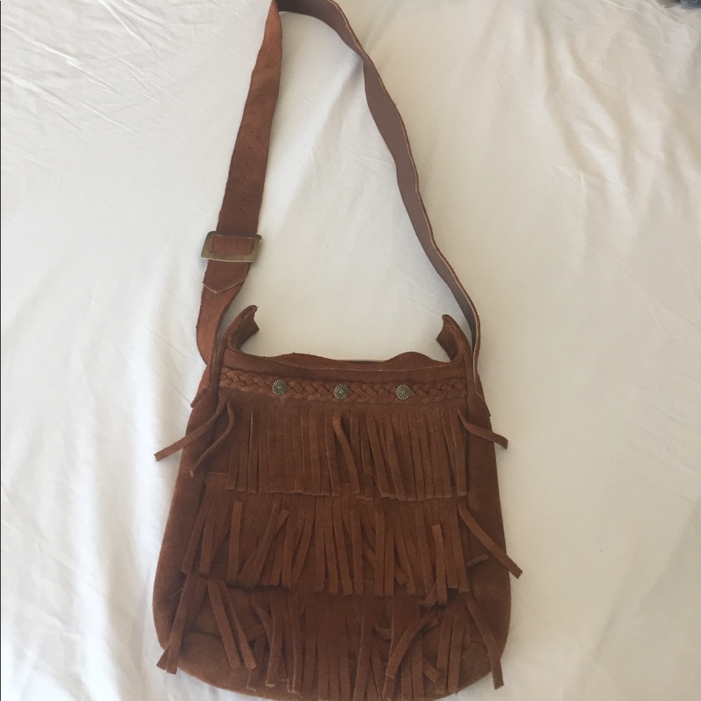 Minnetonka fringe, suede cross body