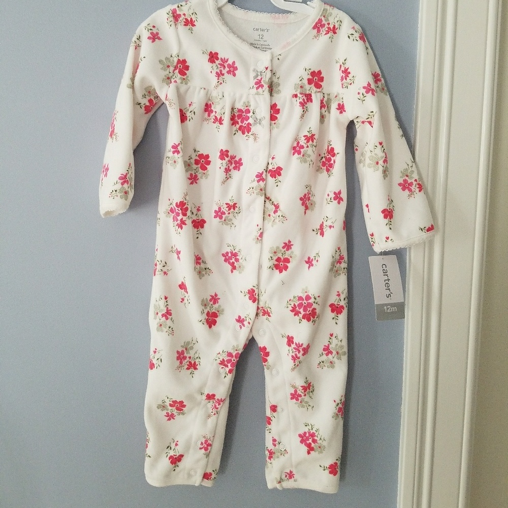 Carter's Baby Girl Fleece Jumpsuit