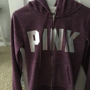 VS Pink zip up hoodie