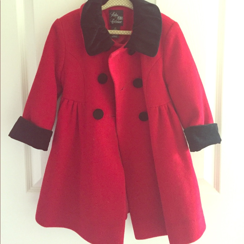 Children’s red saks fifth avenue jacket/coat