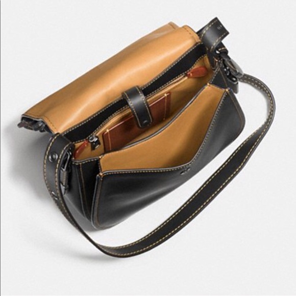 Coach Tea Rose appliqué saddle bag - Picture 3 of 6