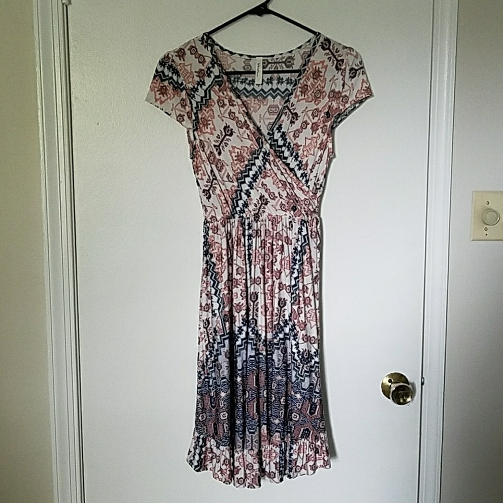 Capped sleeve float summer dress