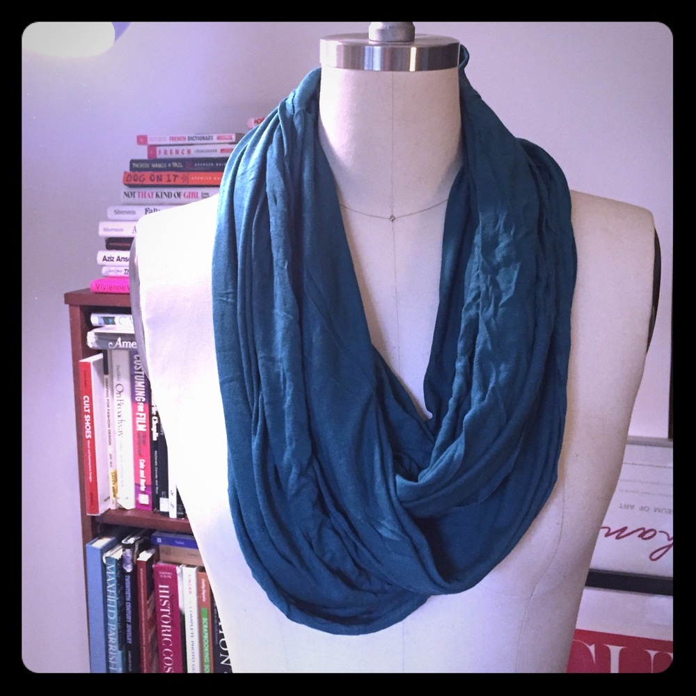BOGO Teal jersey infinity scarf