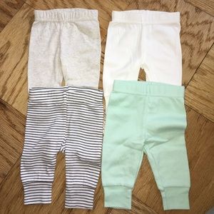 4 Newborn Baby Pants / Leggings