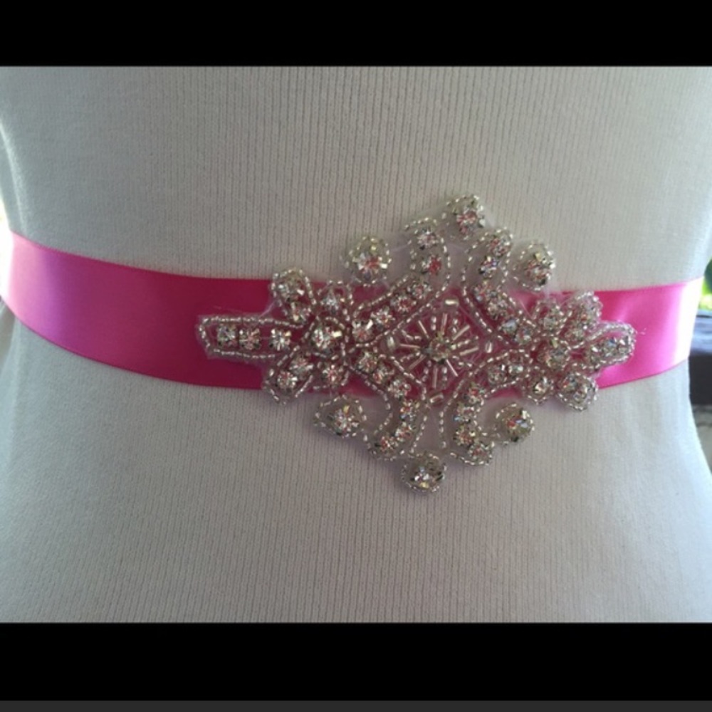 Rhinestone Bridal Belt,Flower Girl Simple Belt