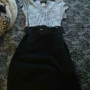 Belted dress with 2 deep pockets