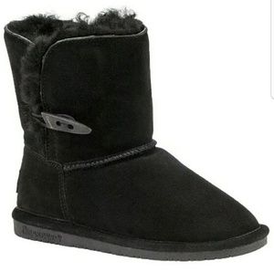 NIB Bearpaw Abigail  Boot- Girls Size 3 BLK