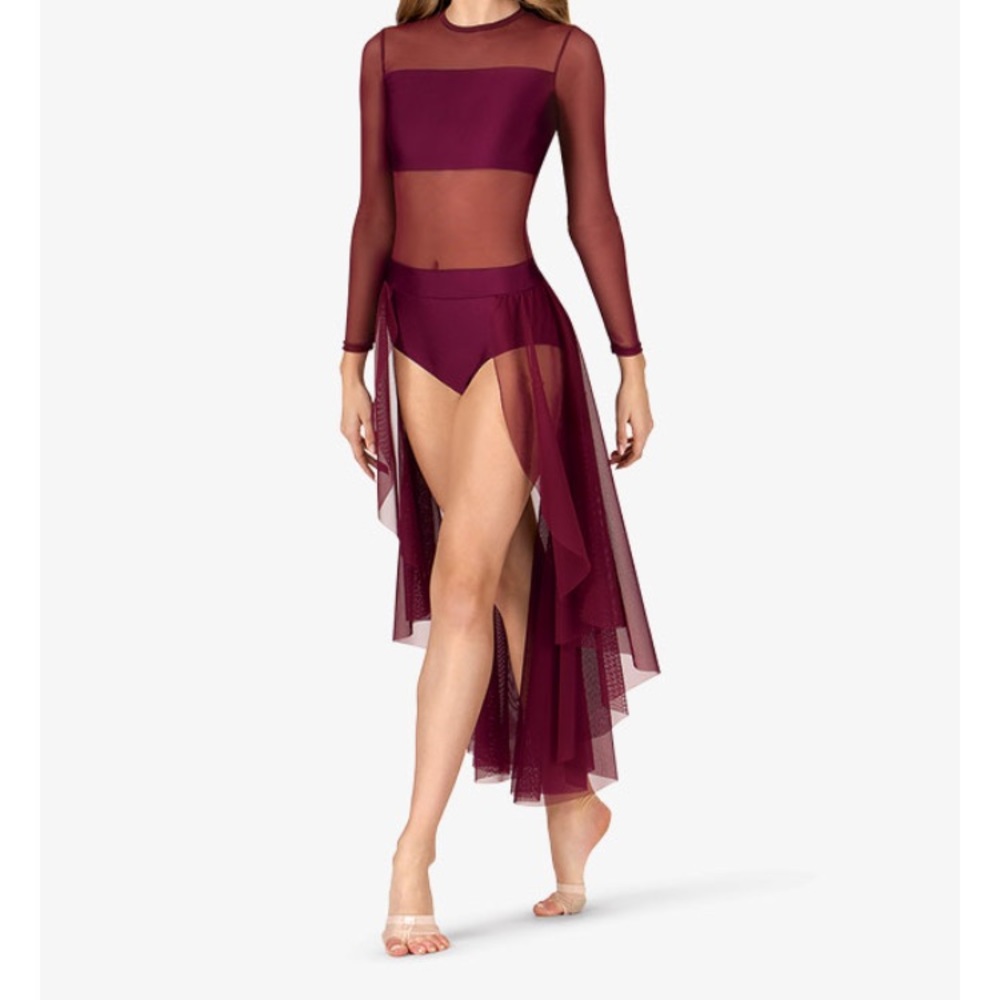 High-Low Dance Bodysuit Dress