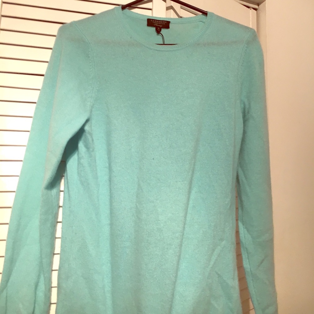 Like New Teal Cashmere Sweater