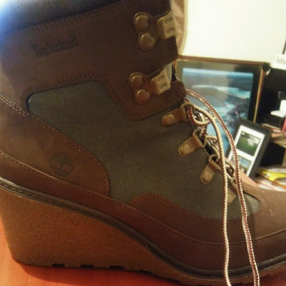 Women's Timberland wedge boots