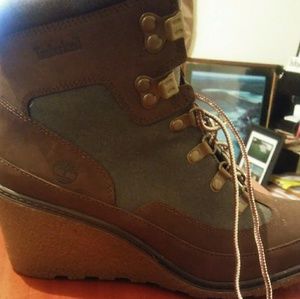 Women's Timberland wedge boots