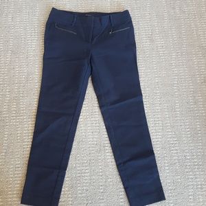 Ann Taylor Cropped Navy Blue Pants Size 4