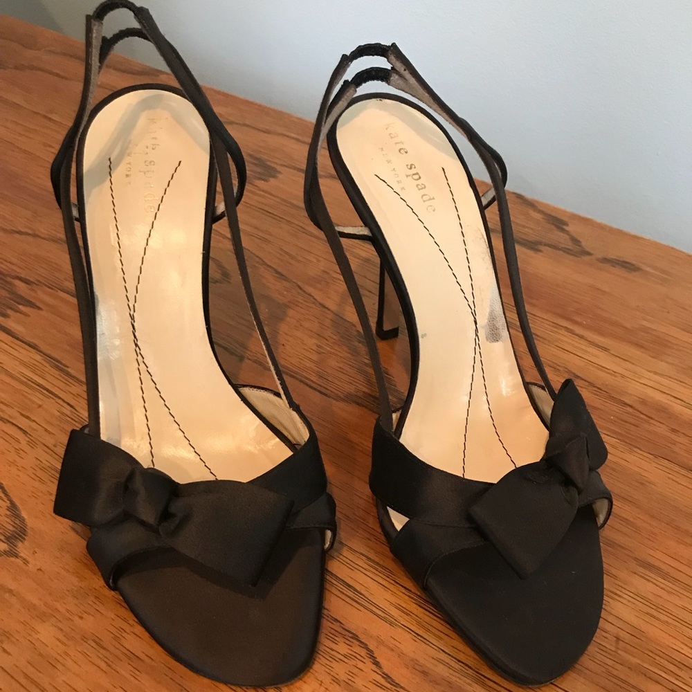 Authentic Kate Spade satin sling back shoes sz 7