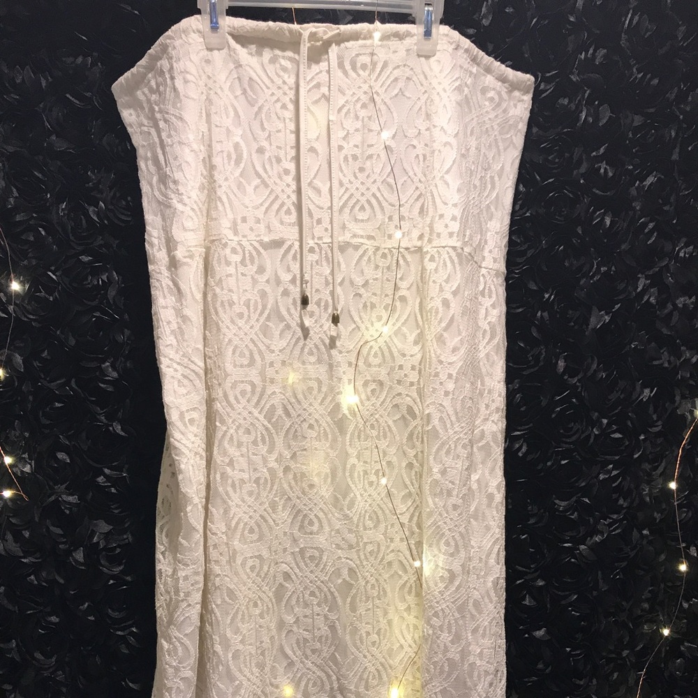 Long lace skirt