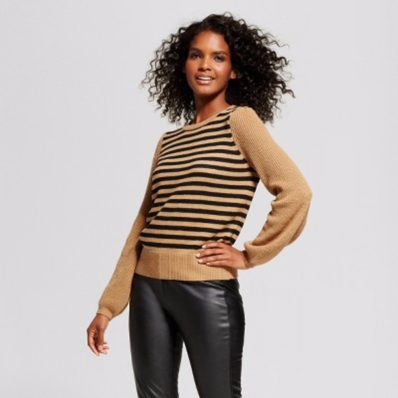 Target Sweaters - Who What Wear Women's Cozy Striped Crew Sweater