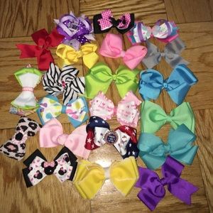 Lot of girl hair bows