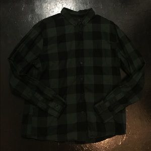 Dark Green Flannel