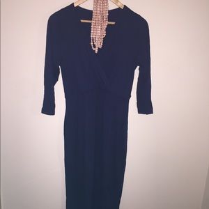 ASOS navy maternity dress