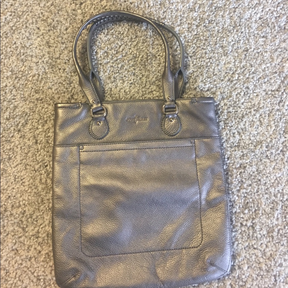 Metallic leather shoulder bag - Cole Hann