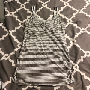 Striped Motherhood Maternity Nursing Tank Top