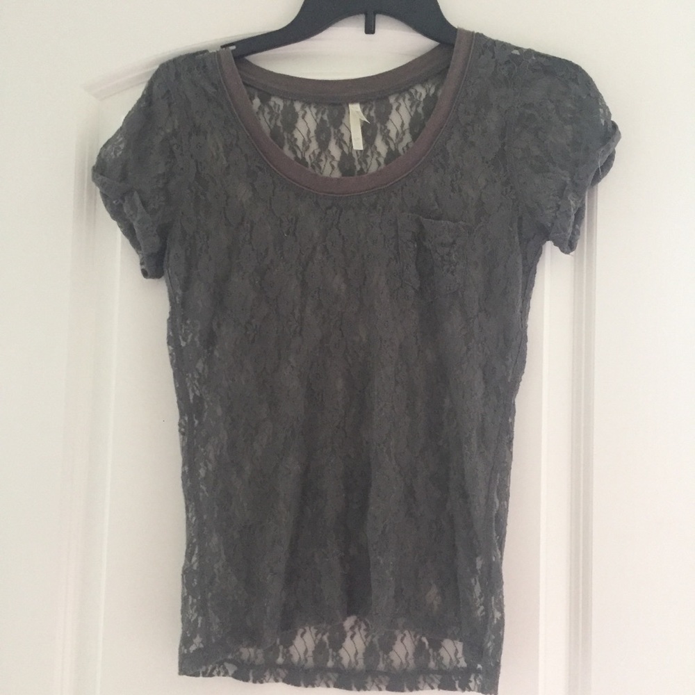 Adorable Lace see through top!