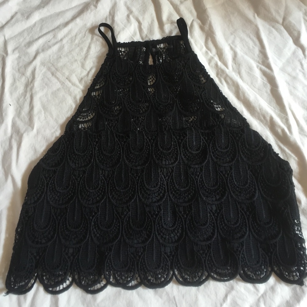 Lacy halter top