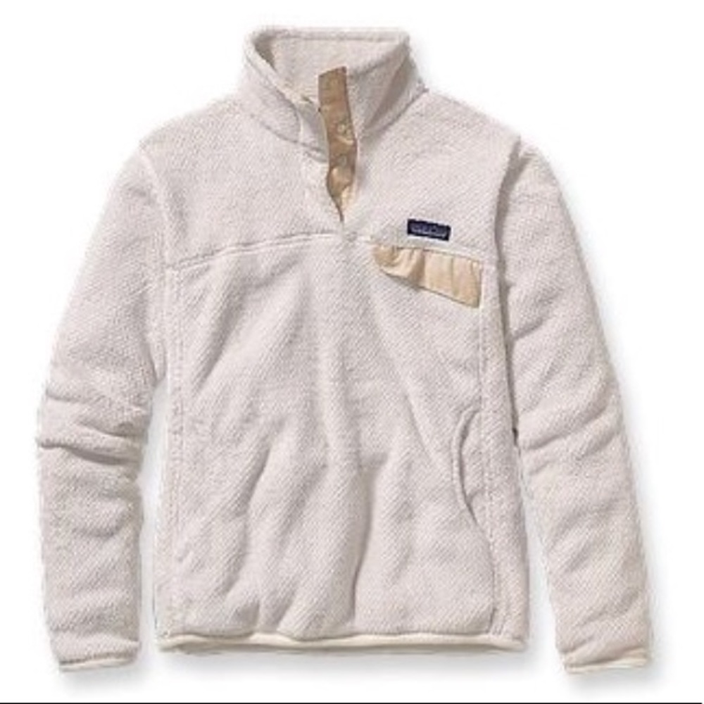 White fleece patagonia