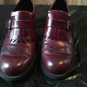 Aerosoles burgundy leather Oxfords size 6 1/2