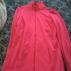 Hot pink running zip up New never worn