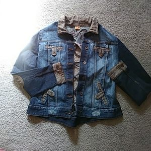 Denim Lace up Jacket