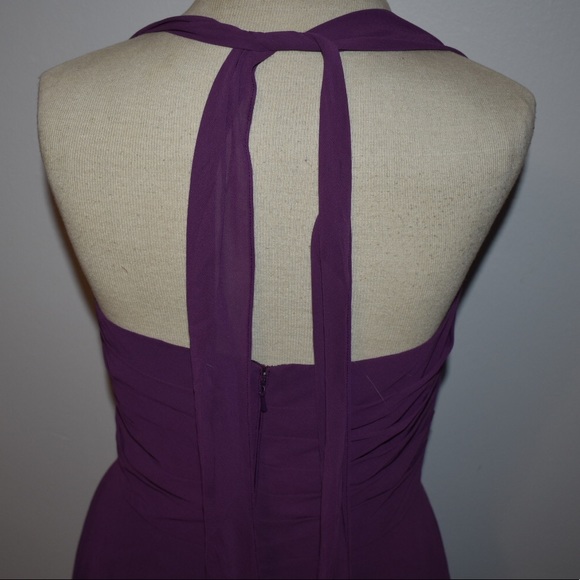 High low sheer bridesmaid gown - Picture 4 of 7