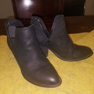 Leather ankle boots