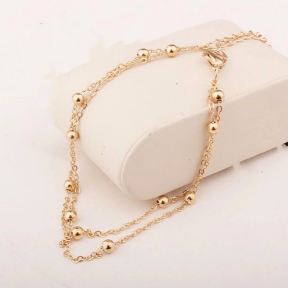 5 for $25 Link Chain Anklet - Picture 2 of 3