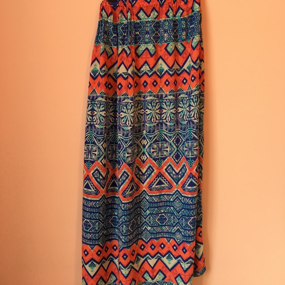 Geometric Maxi Skirt