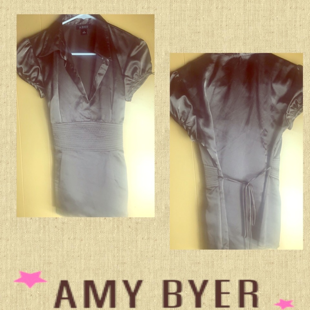 Beautiful brown silk blouse!